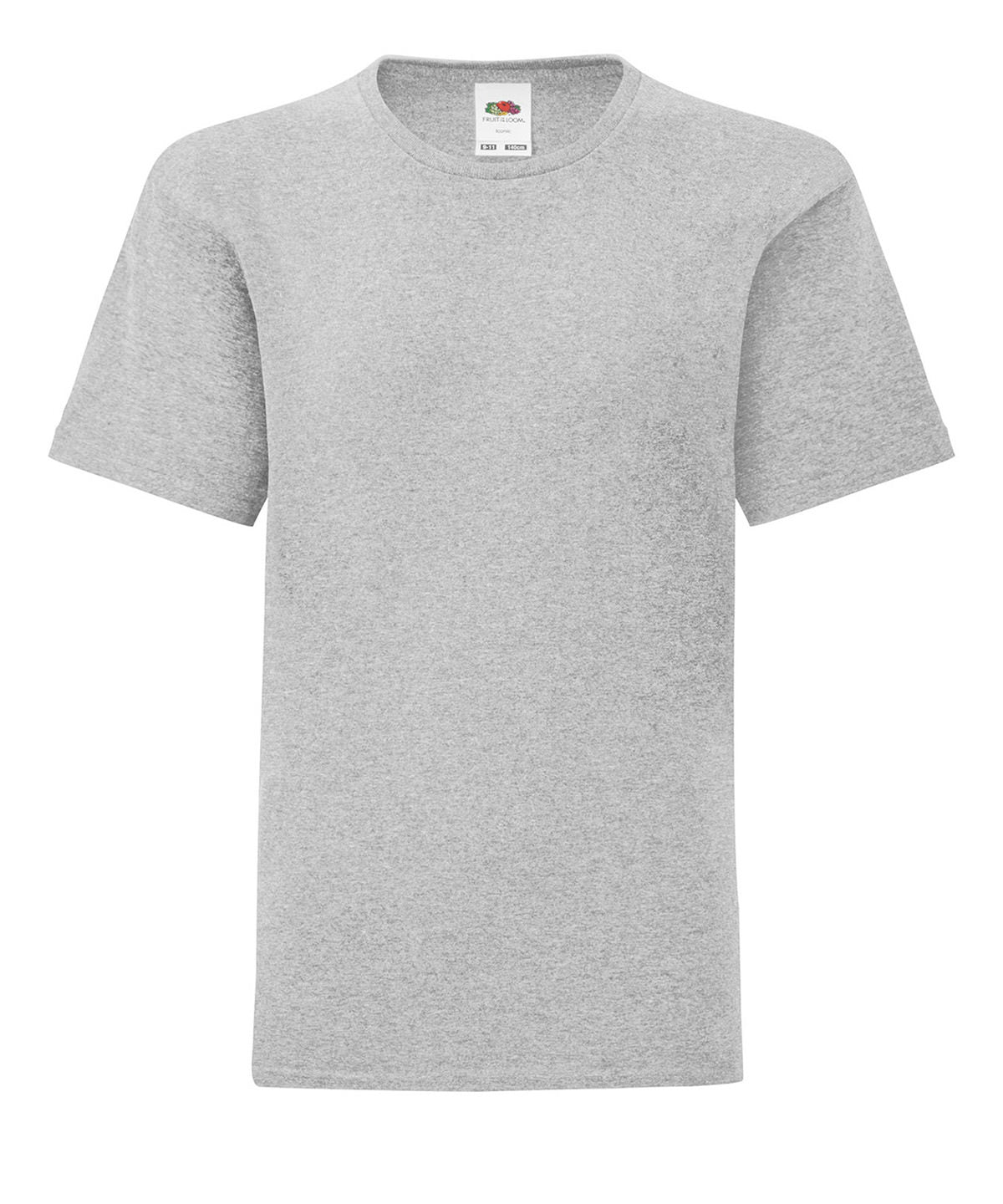 Stuttermabolur Fruit of the Loom SS023 – Heather Grey – 14/15 Years