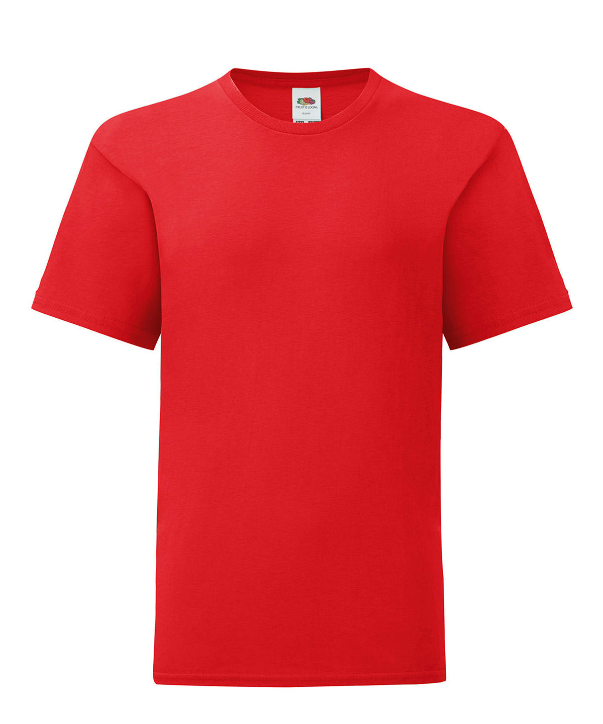 Stuttermabolur Fruit of the Loom SS023 – Rauður – 14/15 Years