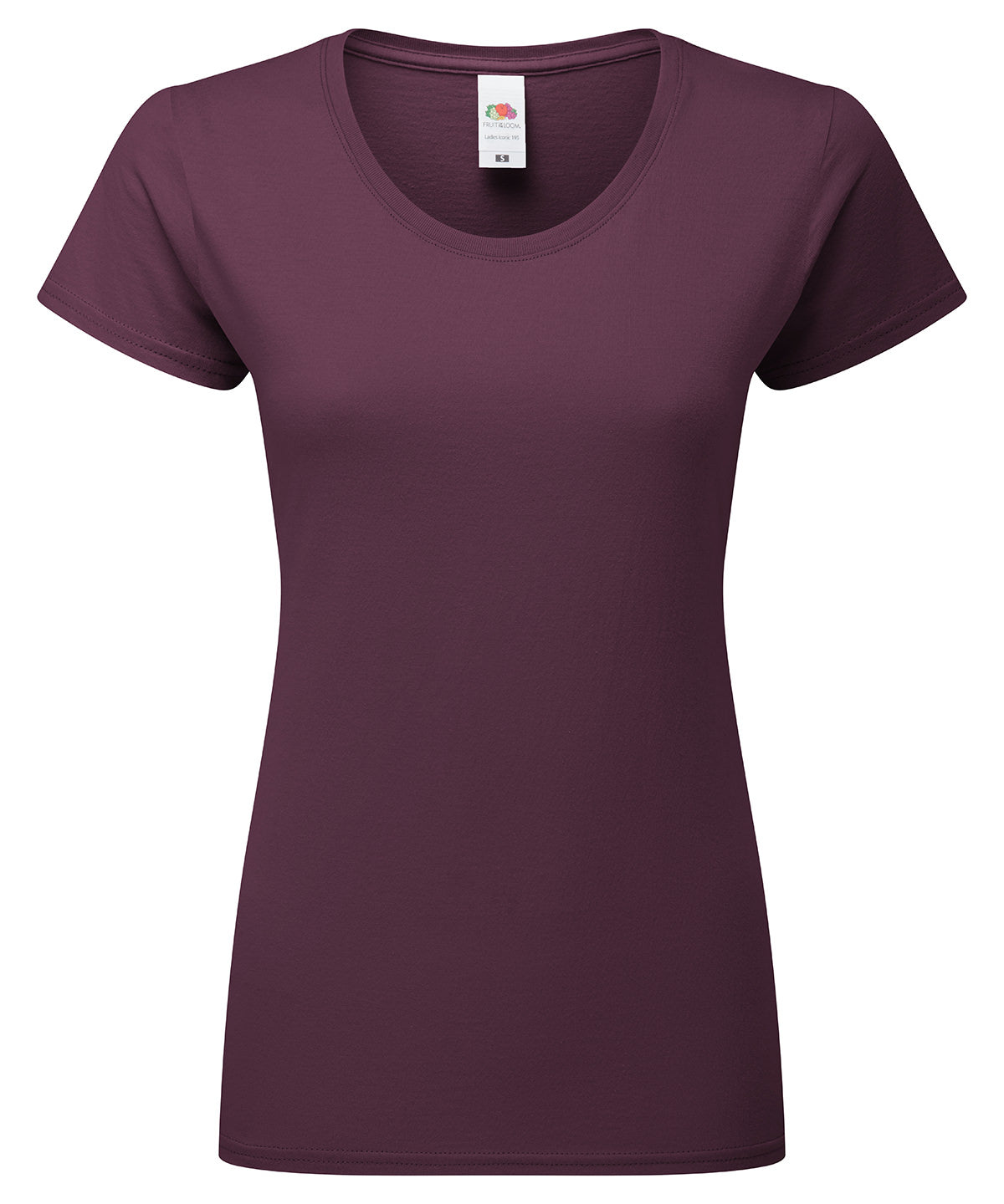 Stuttermabolur Fruit of the Loom SS424 – Dark Plum – 2XL