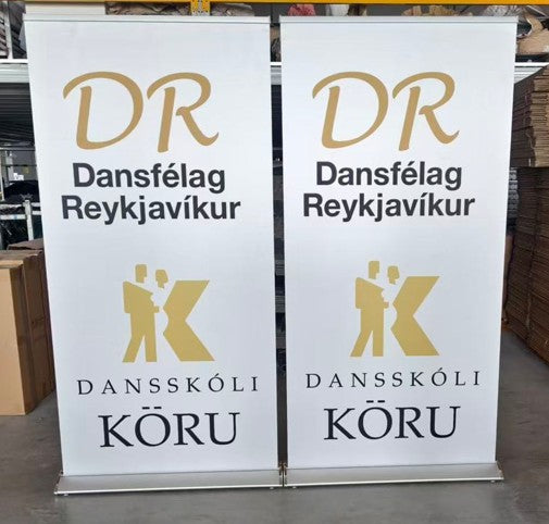 Roll-Up standarar með prenti - áberandi, færanleg og fagleg kynningarlausn