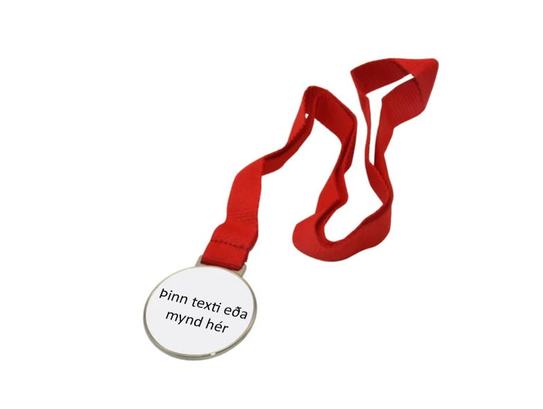 Verðlaunapeningur (silfur) - Hannaðu þinn eigin