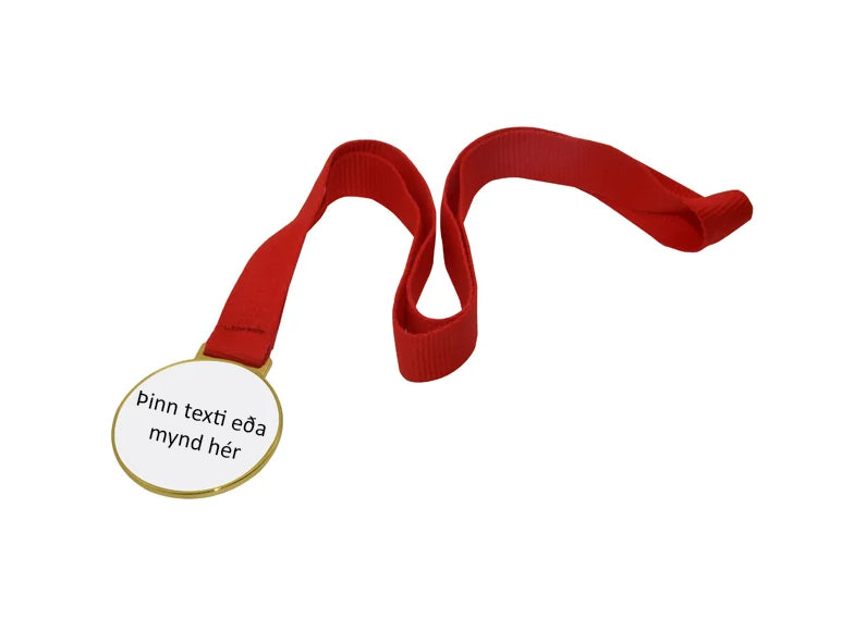 Verðlaunapeningur (gull) - Hannaðu þinn eigin