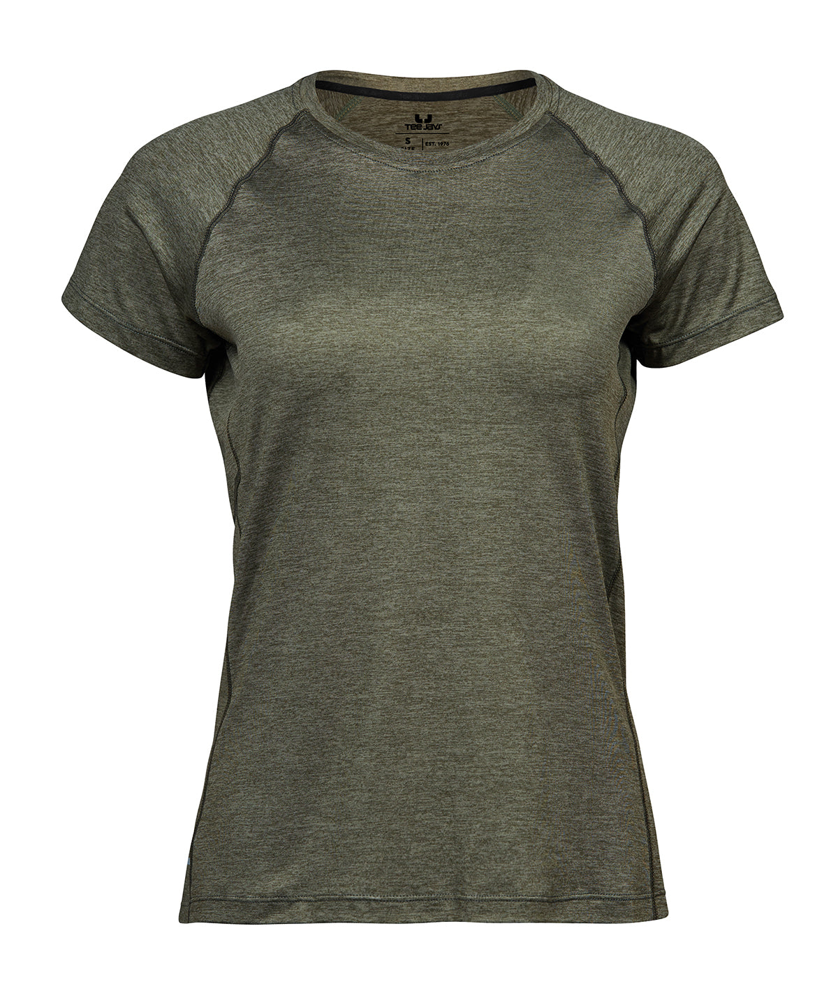 Stuttermabolur Tee Jays TJ073 – Olive Melange – 2XL