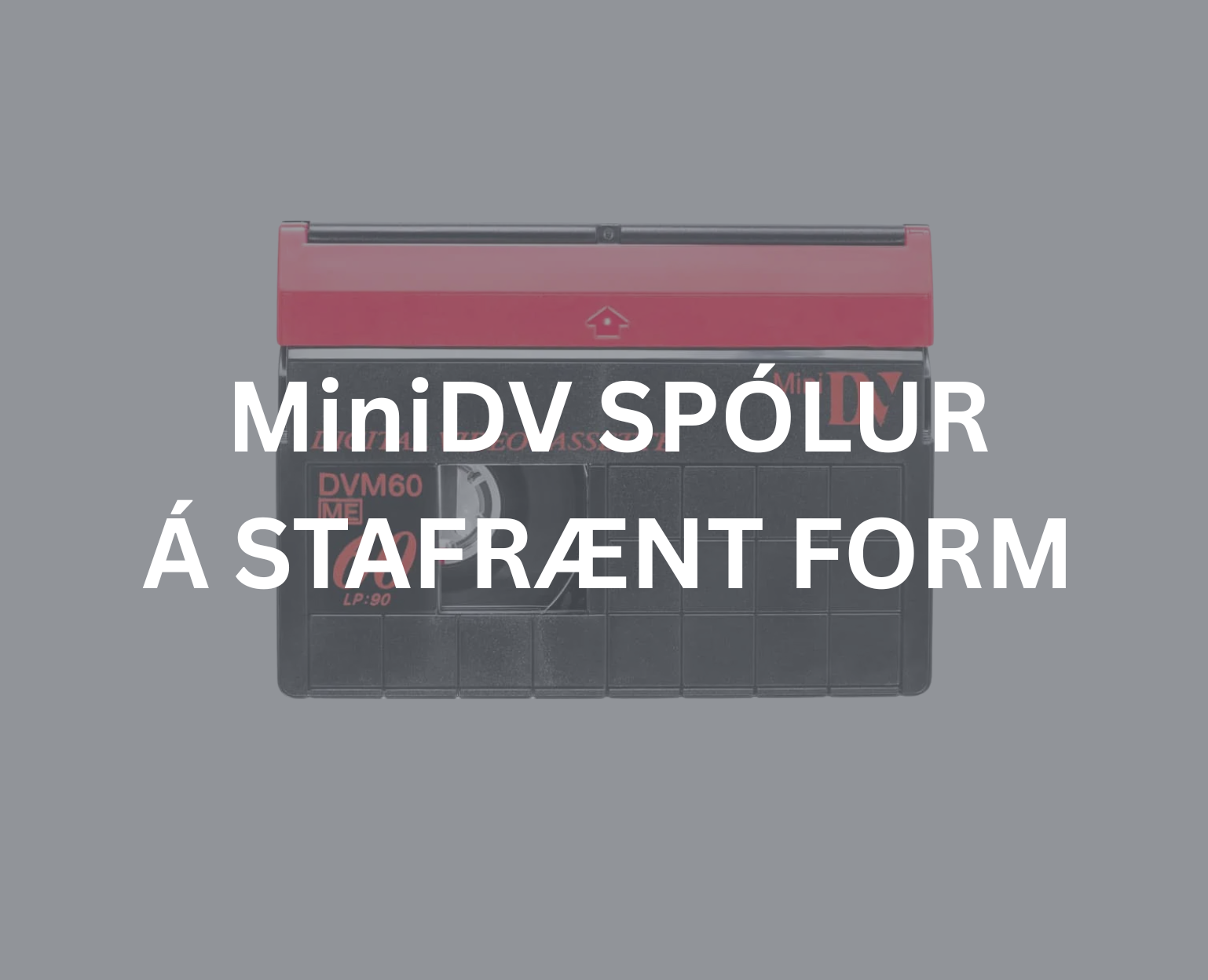 MiniDV spólur á stafrænt form