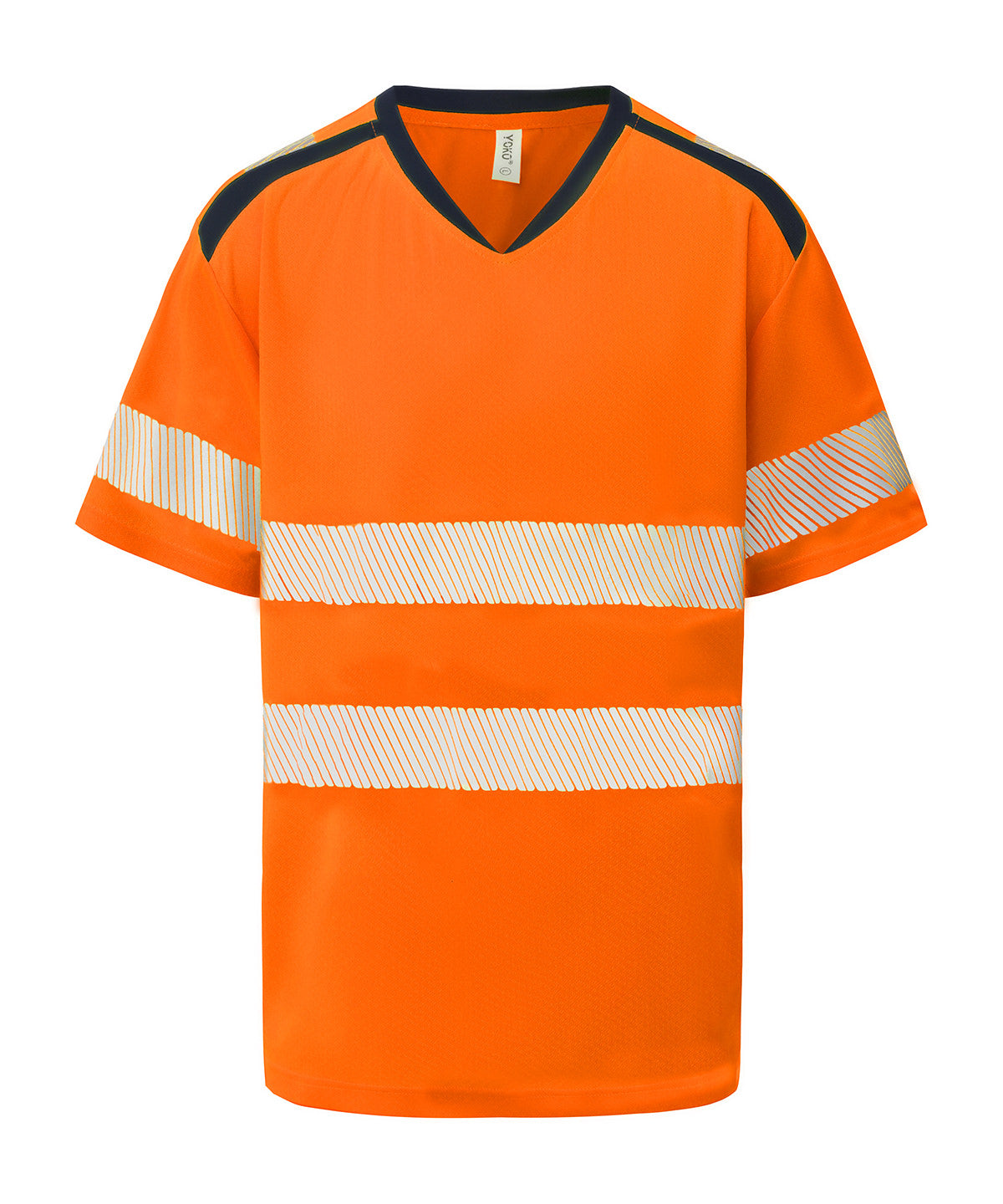 Stuttermabolur Yoko YK054 – Hi-vis Orange – 6XL
