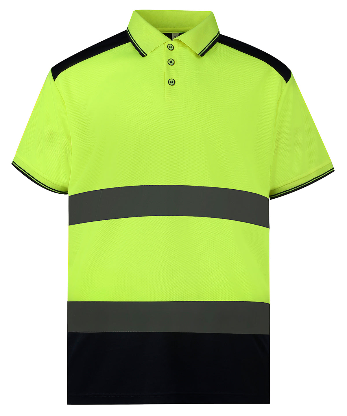 Pólóbolur Yoko YK104 – Yellow/Navy – 3XL