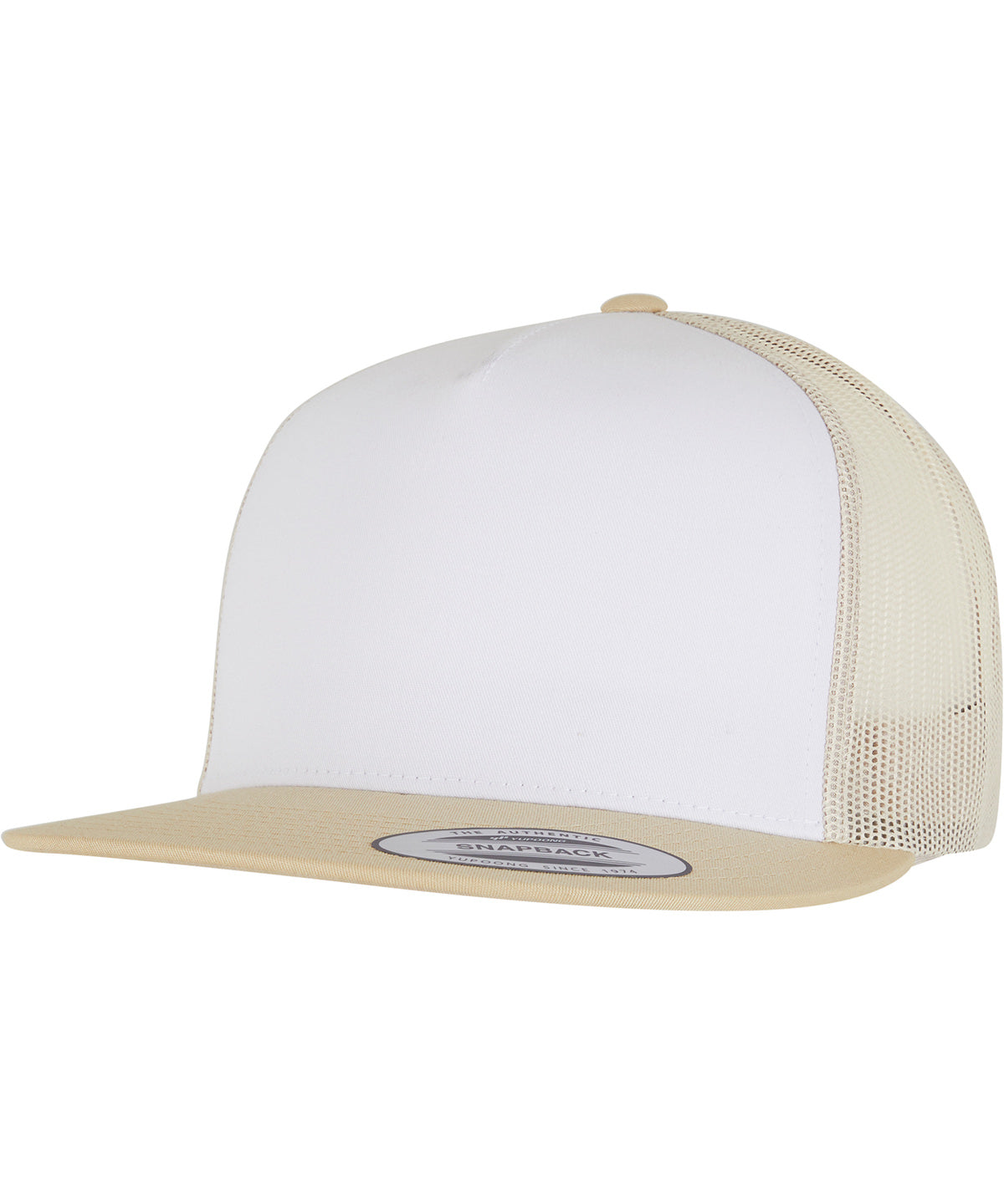 Derhúfa Flexfit by Yupoong YP011 – Gold/White/Beige – One size