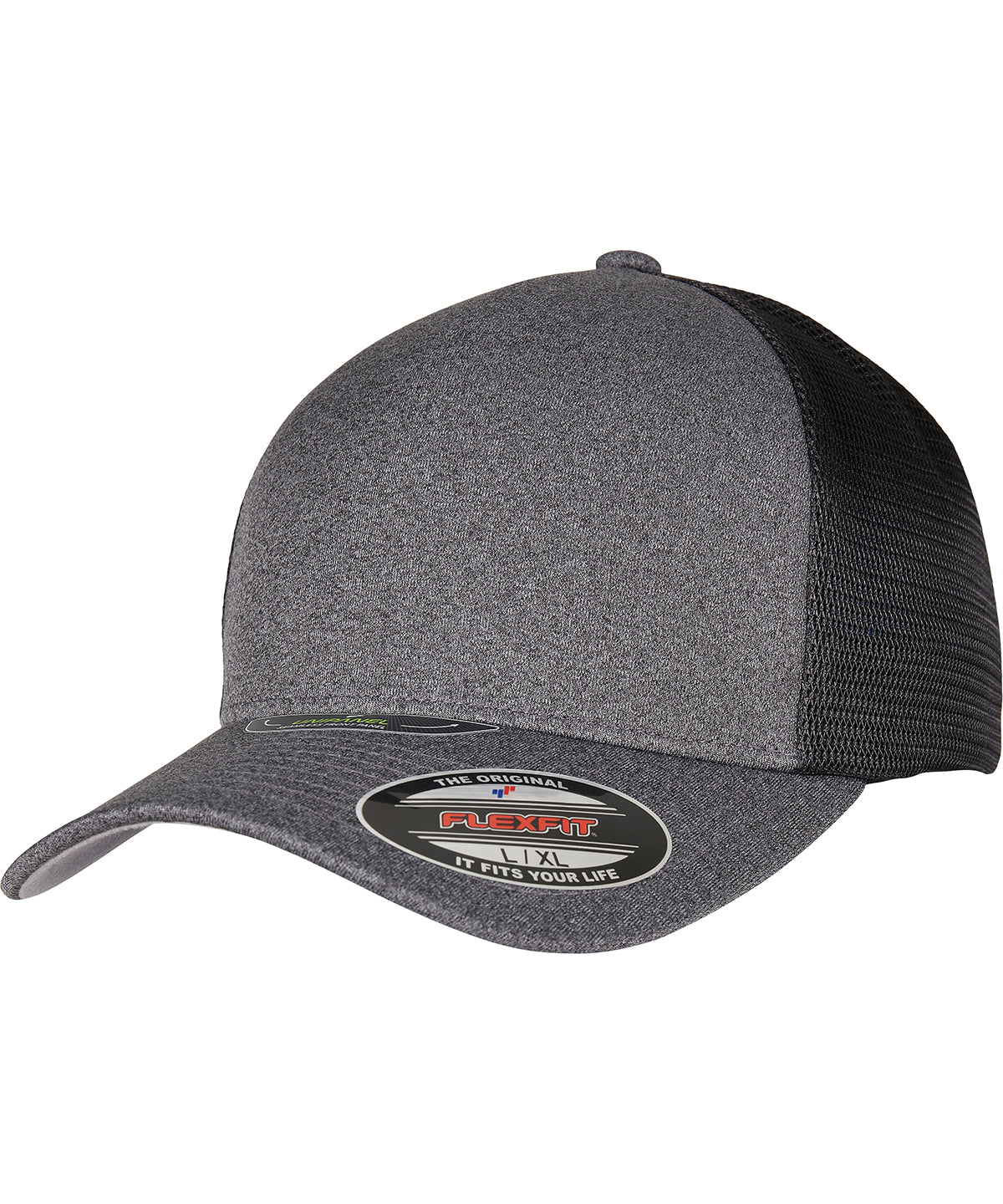 Derhúfa Flexfit by Yupoong YP157 – Dark Grey/Black – L/XL