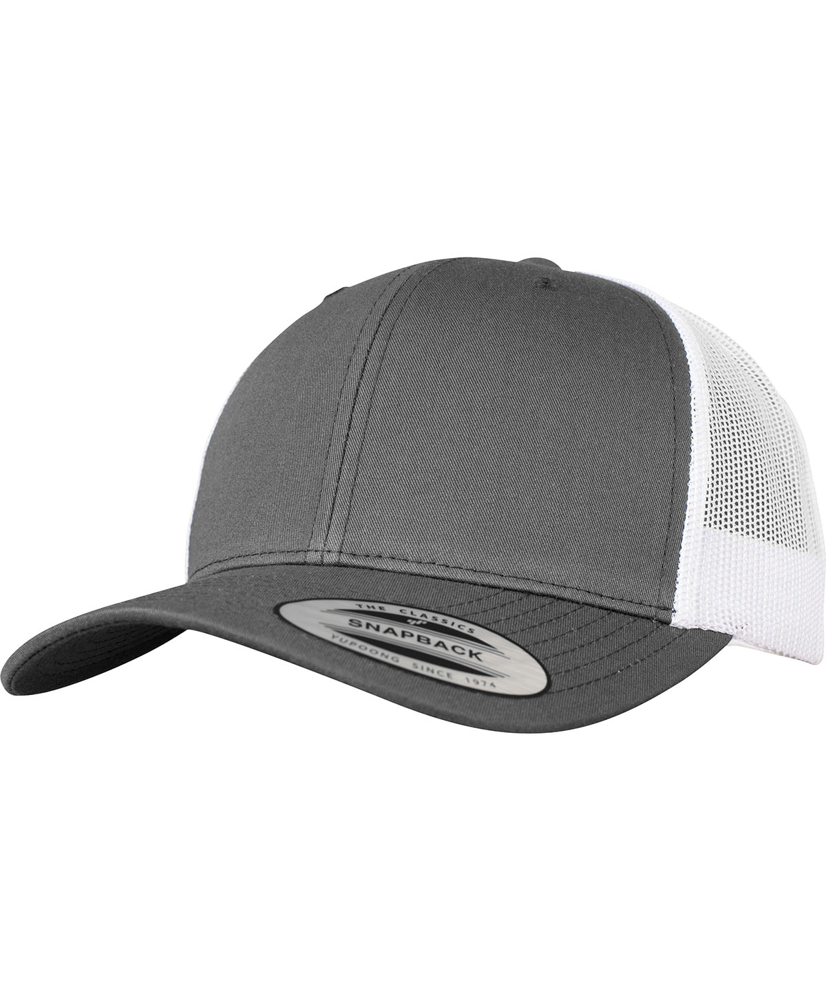 Derhúfa Flexfit by Yupoong YP237 – Dark Grey/White – One size