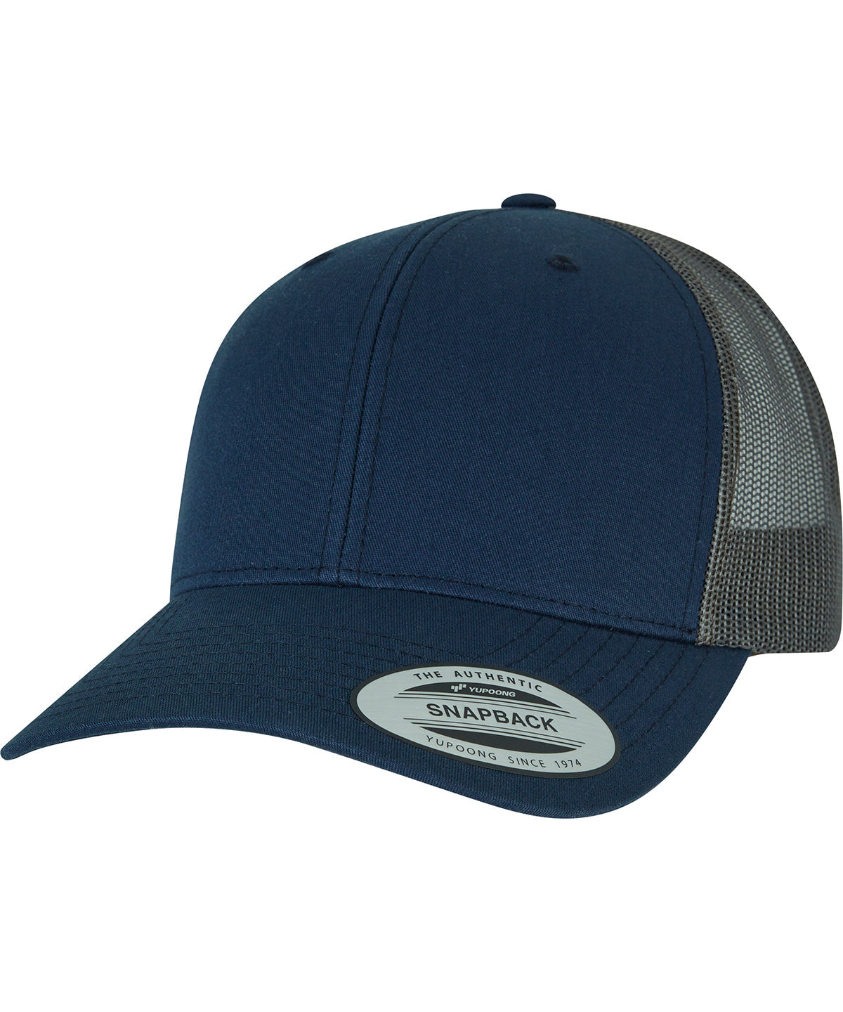 Derhúfa Flexfit by Yupoong YP237 – Navy/Greyish Brown – One size