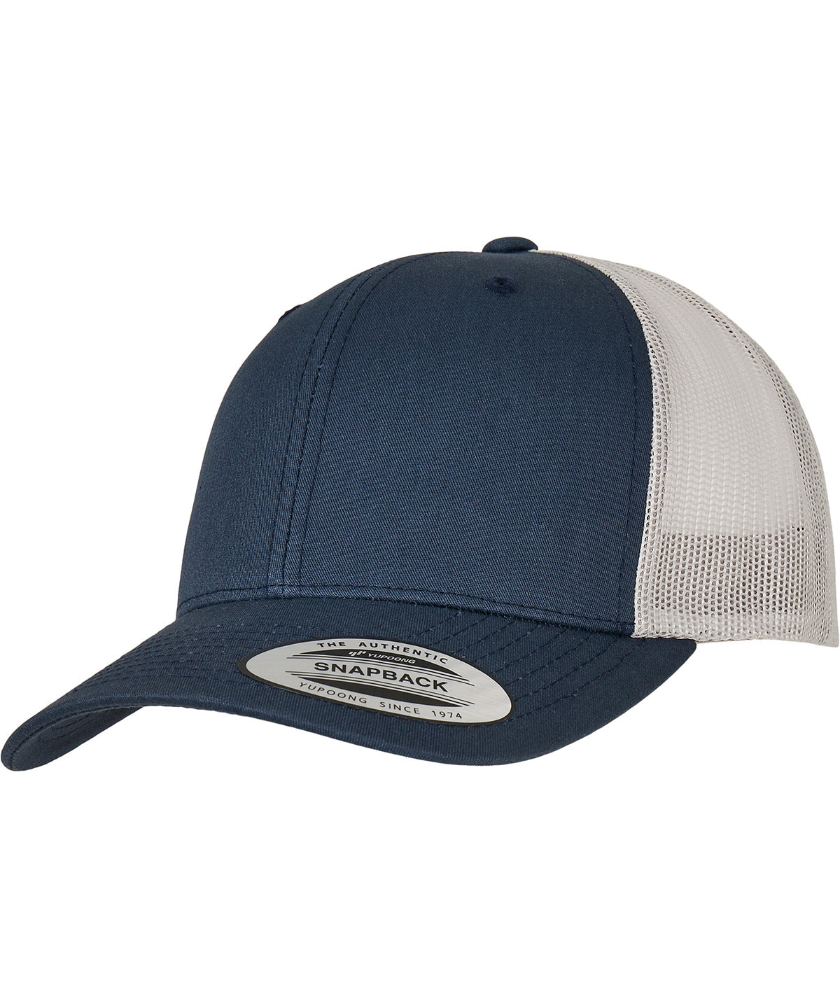 Derhúfa Flexfit by Yupoong YP237 – Navy/Silver – One size