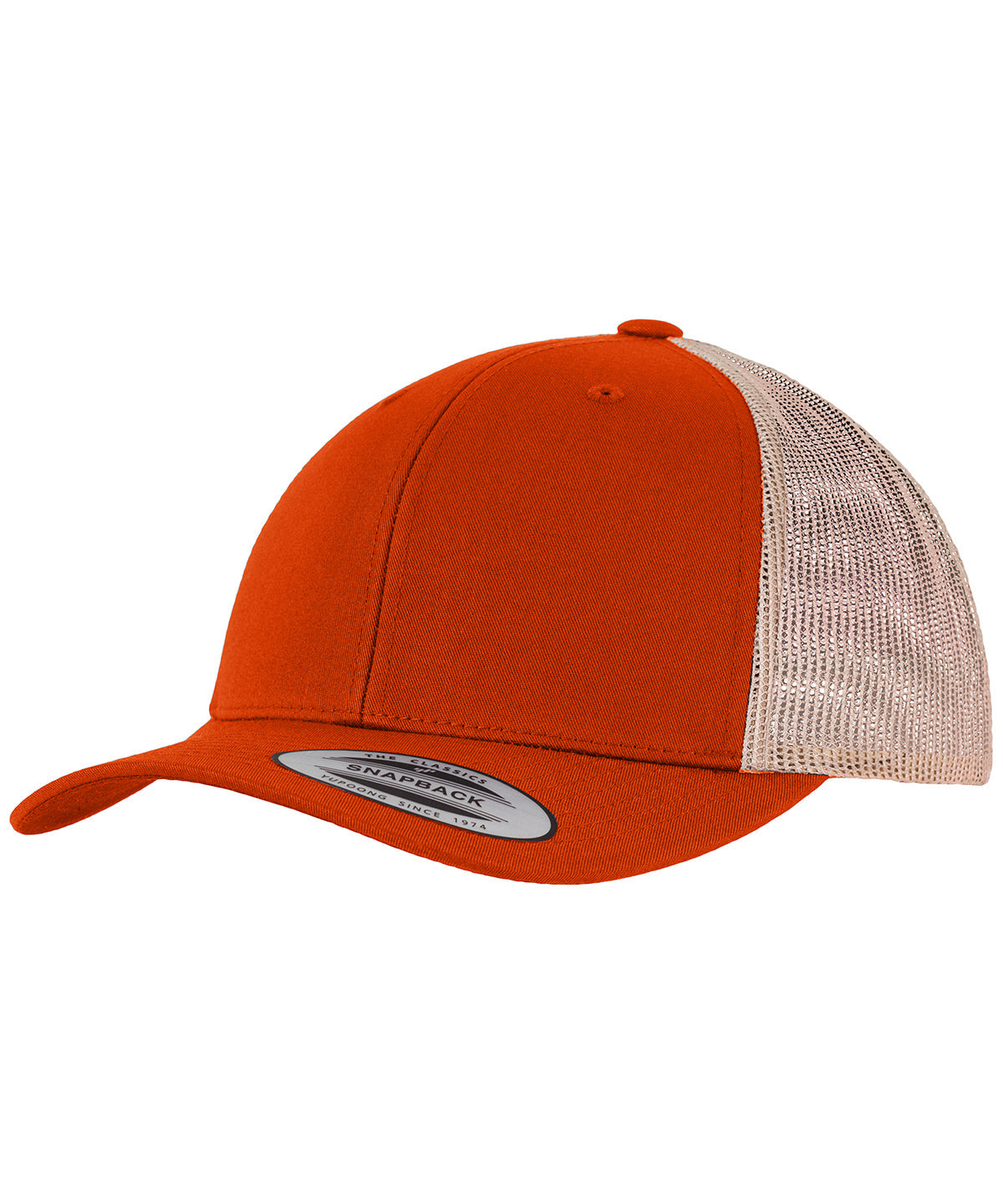 Derhúfa Flexfit by Yupoong YP237 – Rustic Orange/Khaki – One size