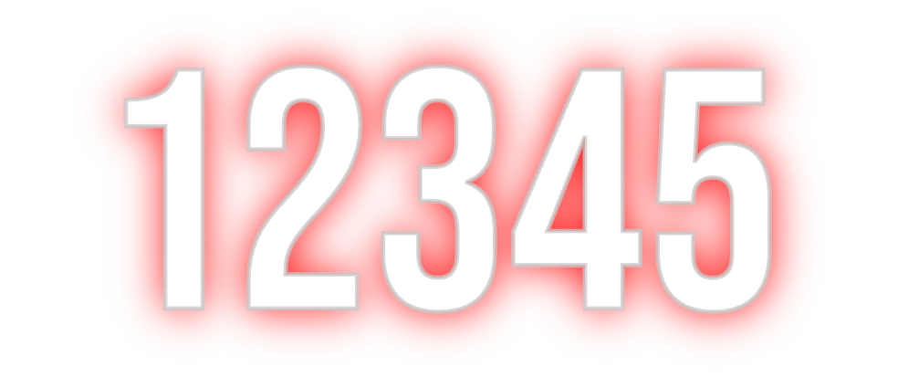 Custom Neon: 12345
