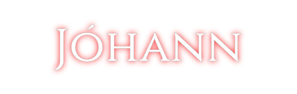Custom Neon: Jóhann