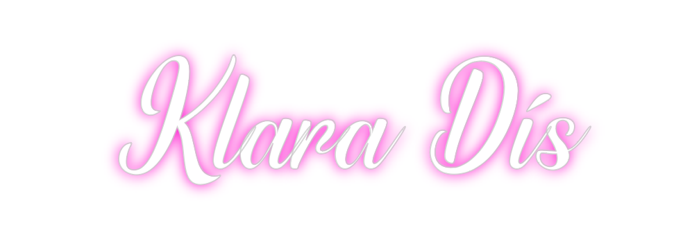 Custom Neon: Klara Dís