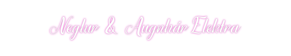 Custom Neon: Neglur & Augn...