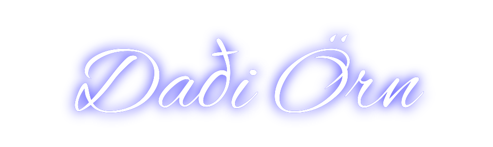 Custom Neon: Daði Örn
