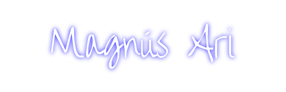 Custom Neon: Magnús Ari