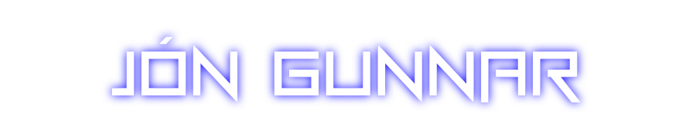 Custom Neon: Jón Gunnar