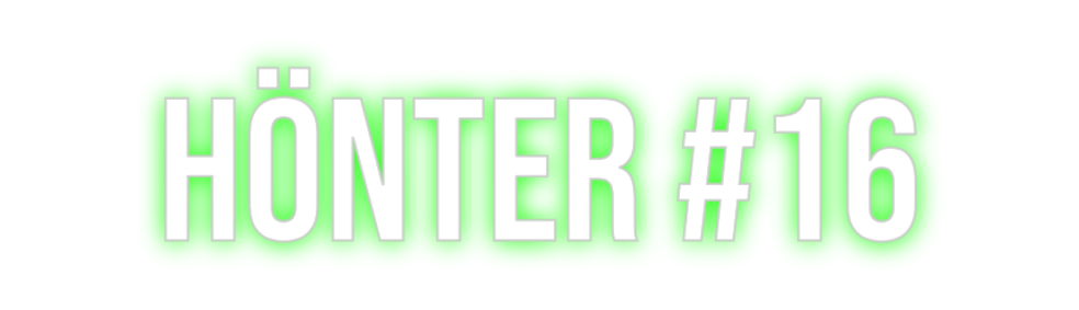 Custom Neon: HÖNTER #16
