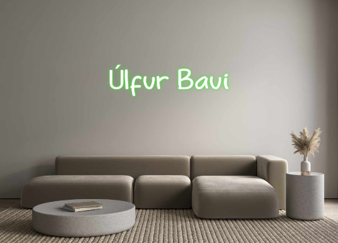 Custom Neon: Úlfur Baui