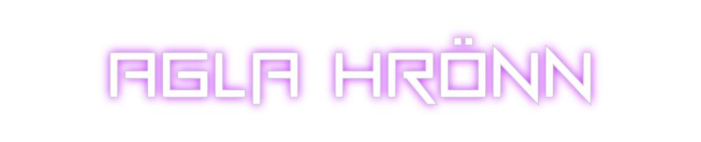 Custom Neon: Agla Hrönn