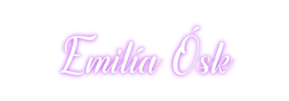 Custom Neon: Emilía Ósk