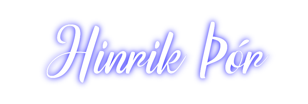 Custom Neon: Hinrik Þór