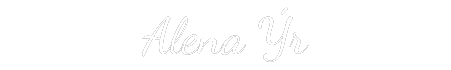 Custom Neon: Alena Ýr