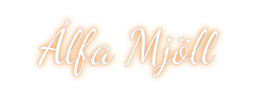 Custom Neon: Álfa Mjöll