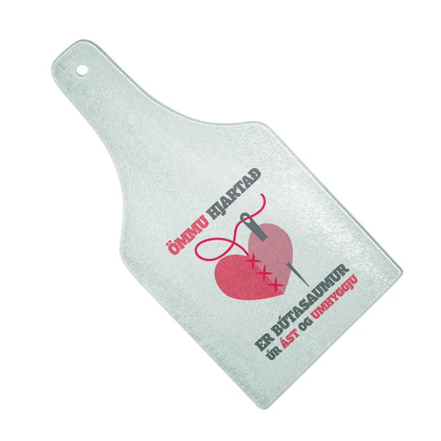 ÖMMU HJARTAÐ ER BÚTASAUMUR ÚR ÁST OG UMHYGGJU - Skurðarbretti