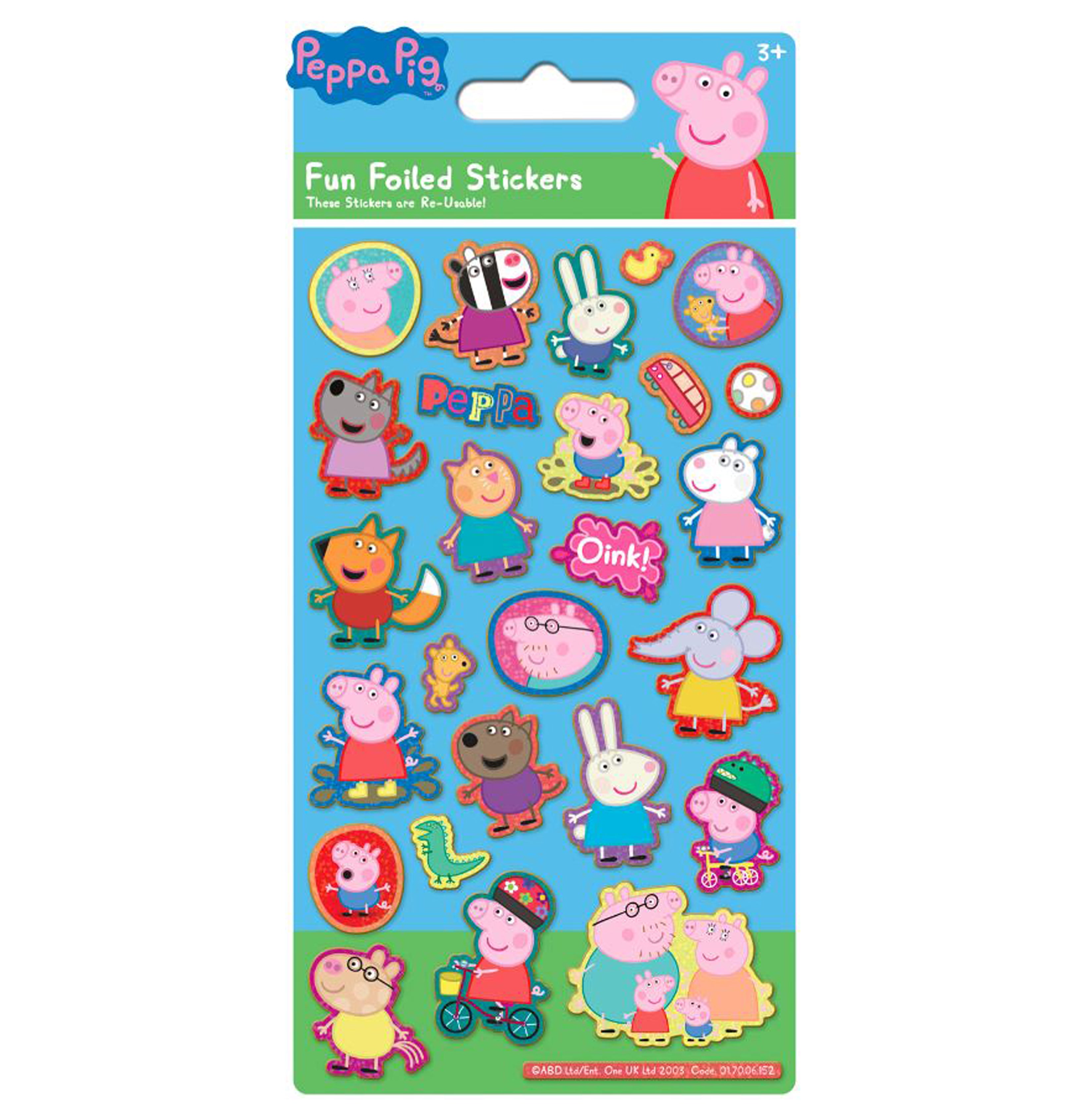 Peppa Pig – Límmiðar bláir