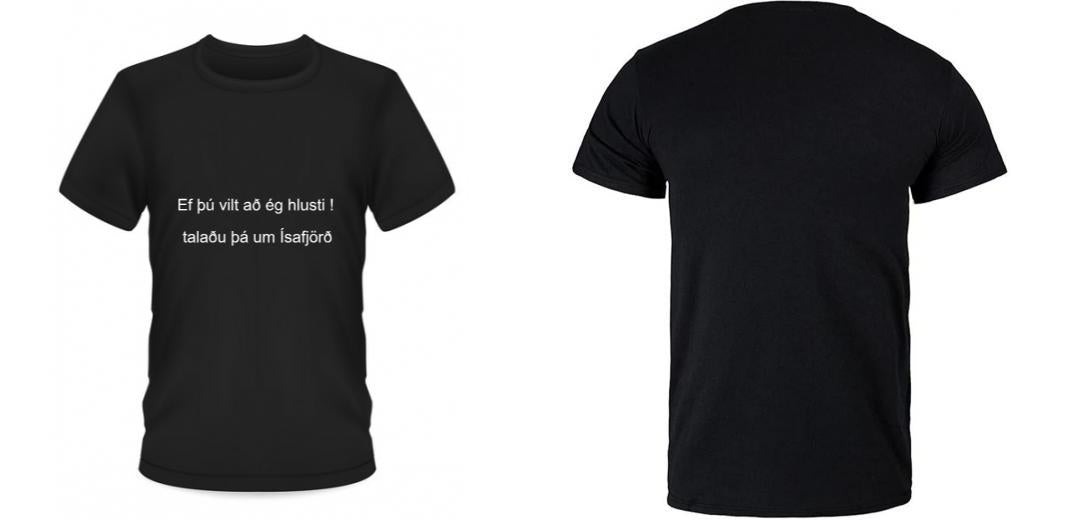 Bolur - Svartur - Merktu Þinn eigin