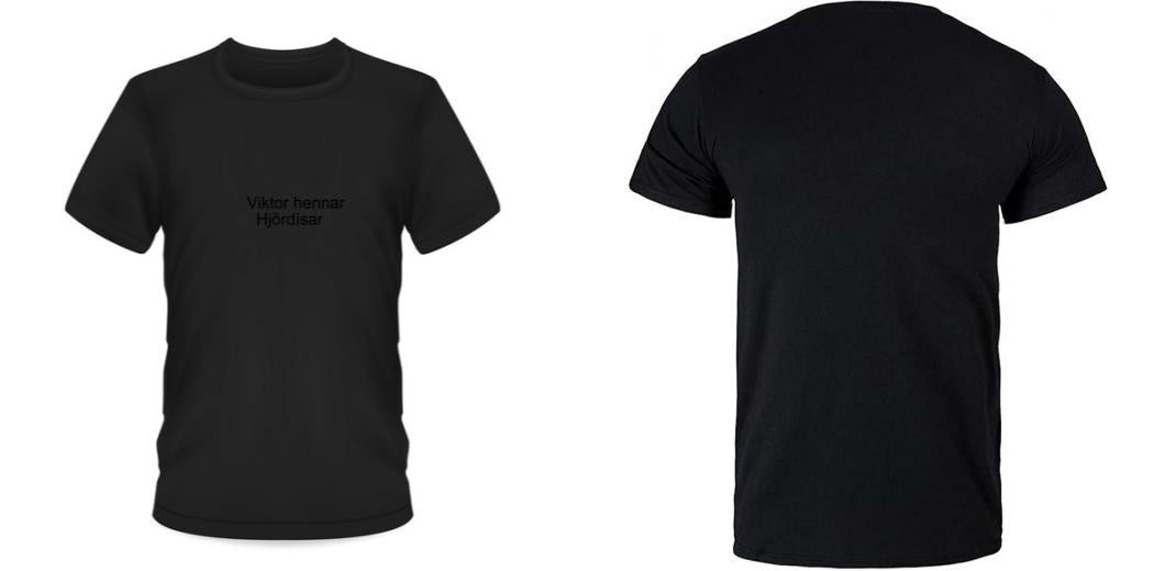 Bolur - Svartur - Merktu Þinn eigin