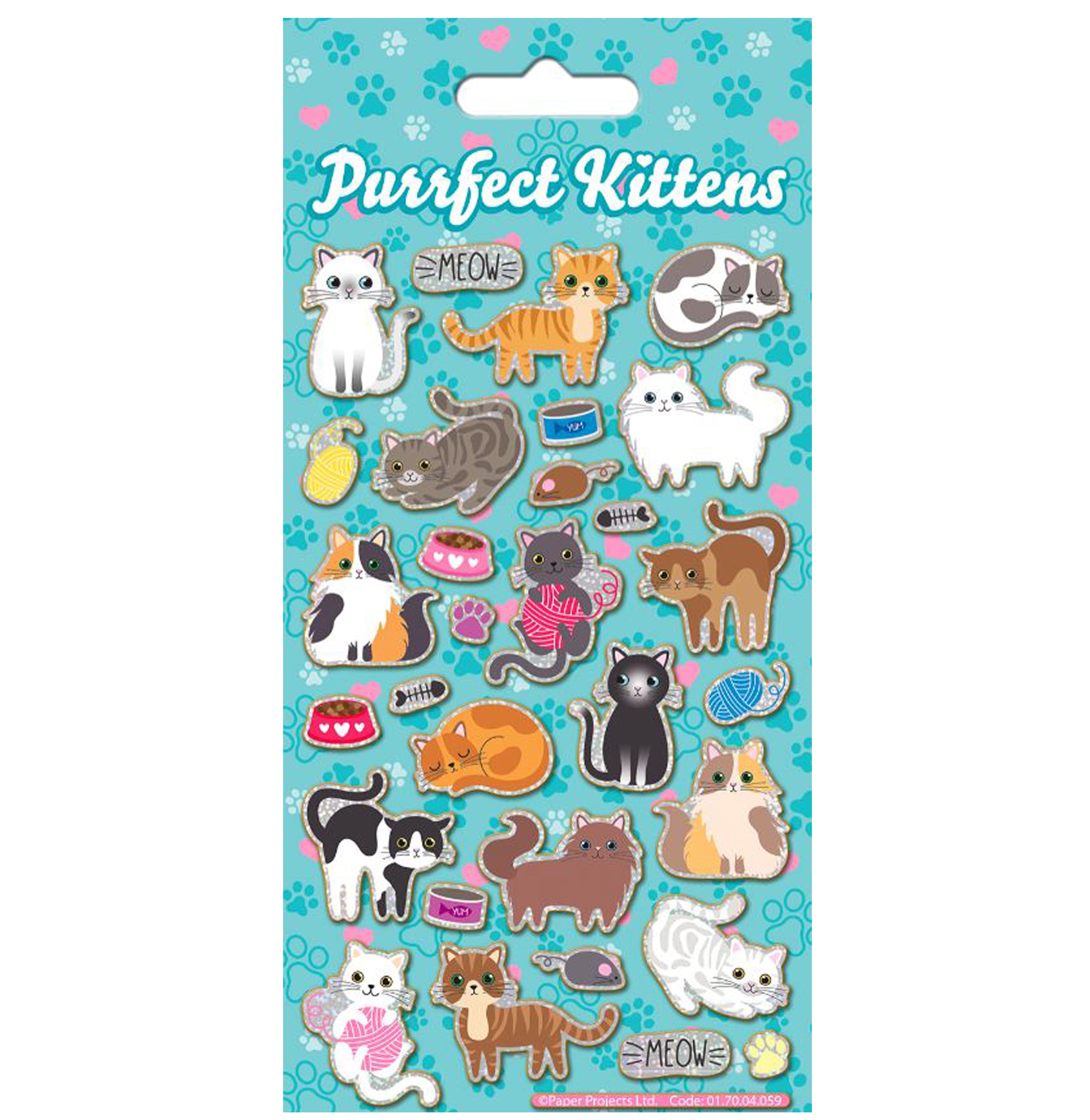 Límmiðar Sparkle -Perrfect Kittens