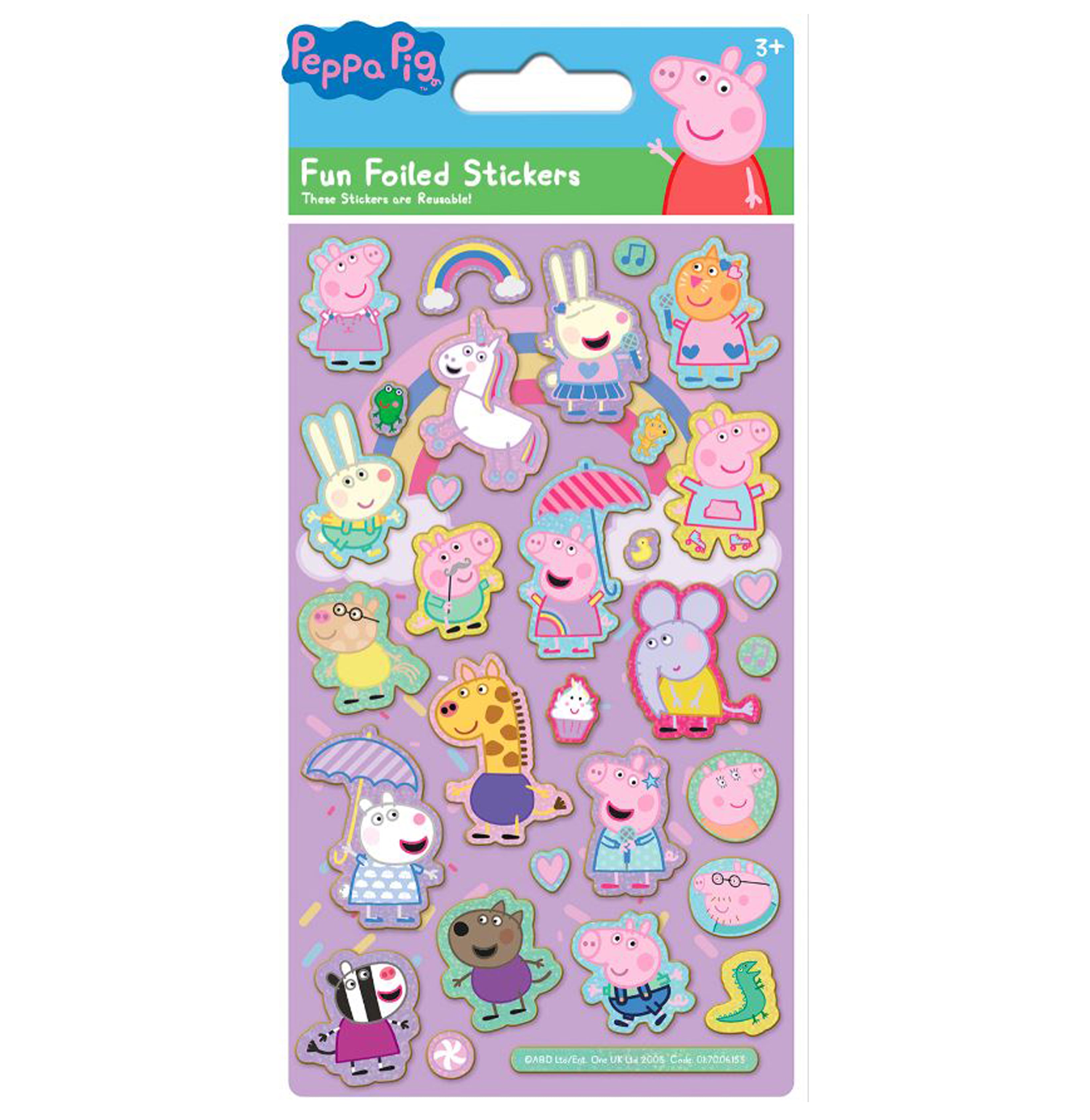 Peppa Pig – Límmiðar Bleikir