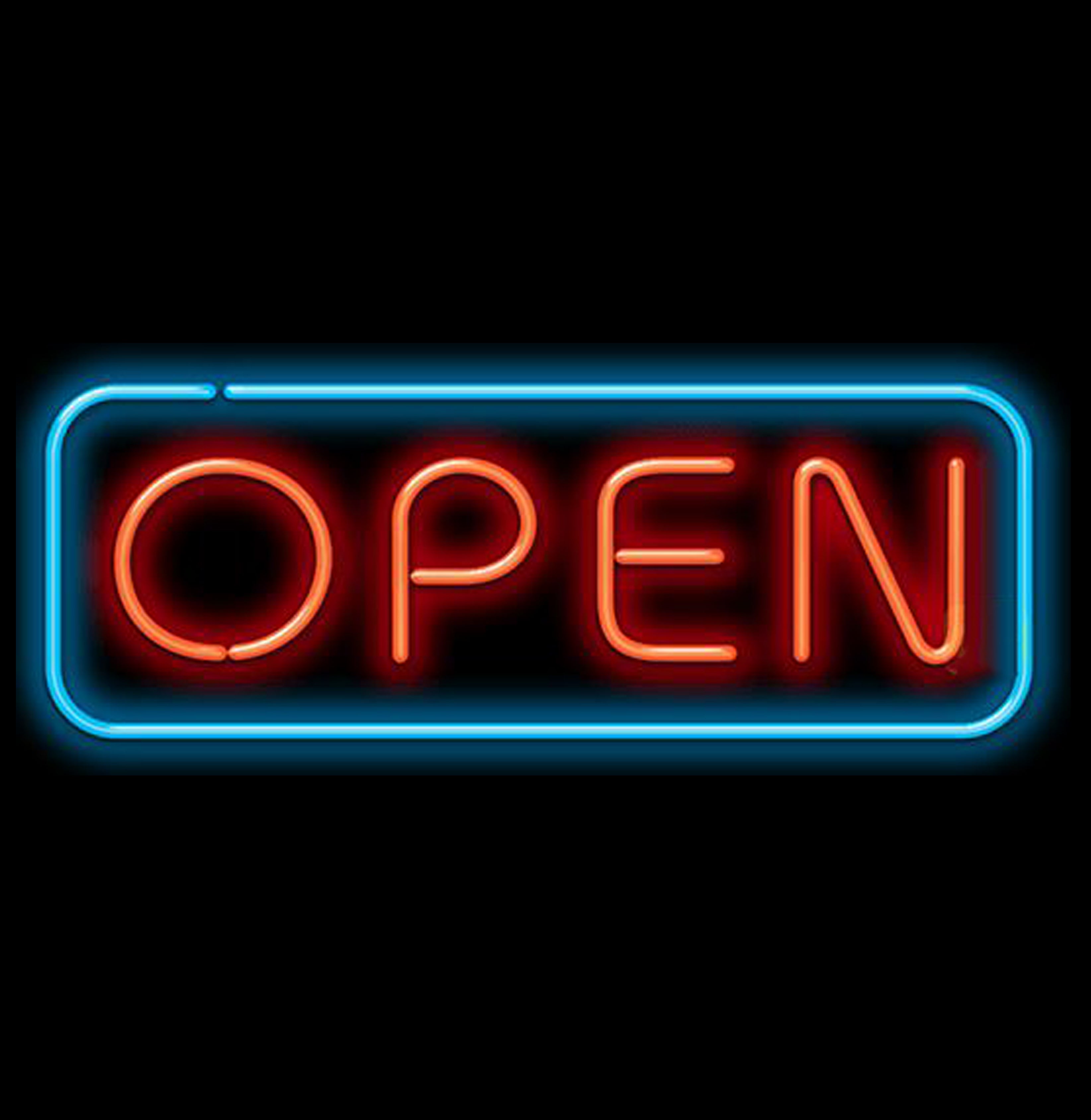 OPEN - Neonskilti (Þ)