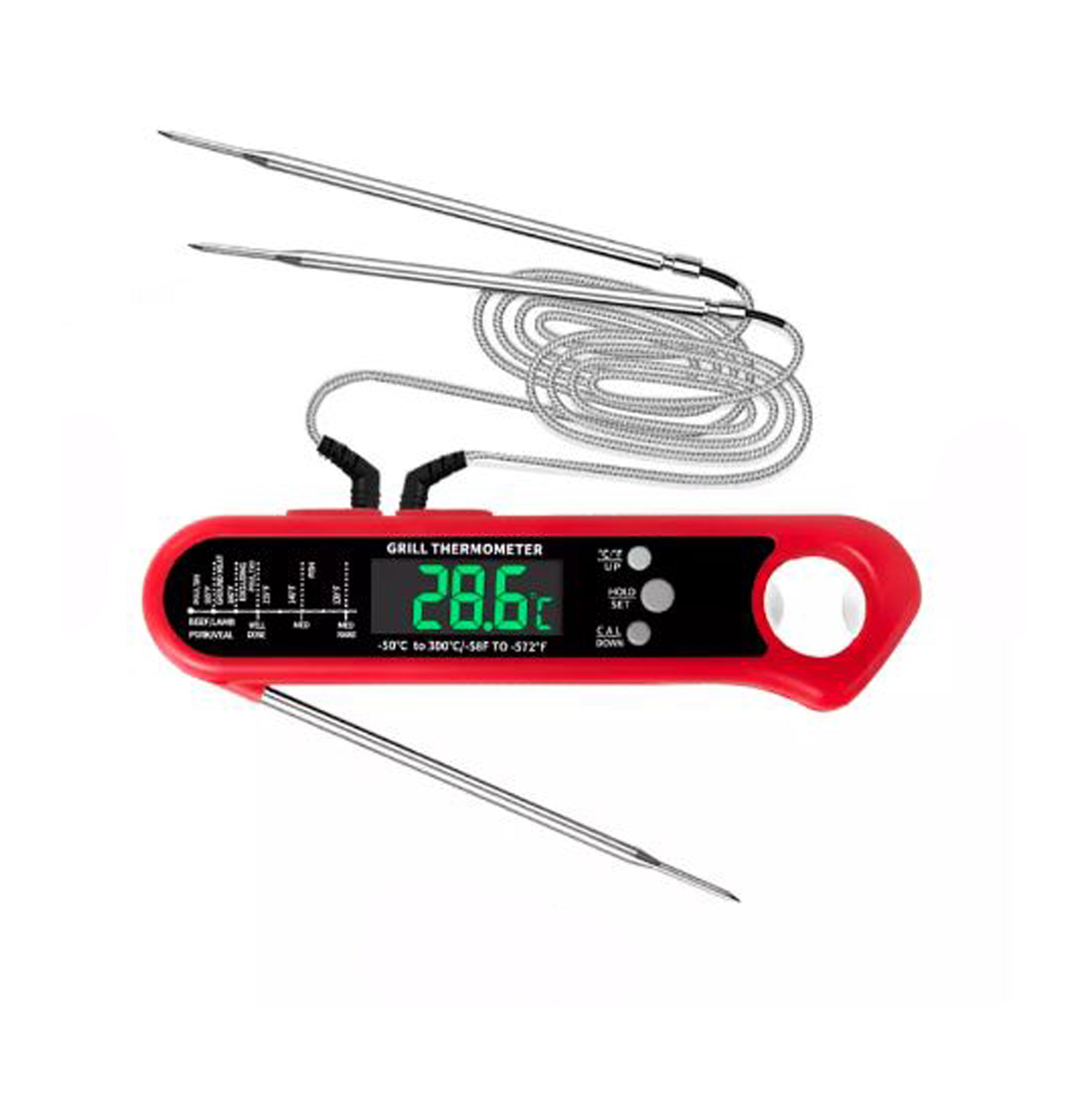 Digital kjöthitamælir m/ ofntengi