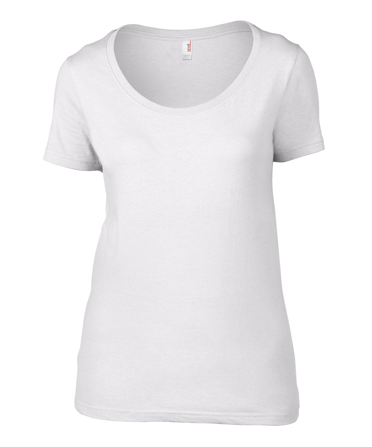 Stuttermabolir - Anvil Women's Featherweight Scoop Tee