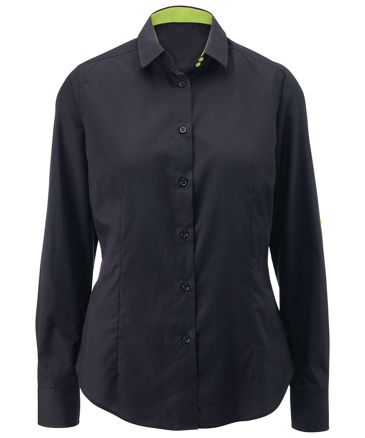 Bolir - Women's White Roll-up Sleeve Shirt (NF521W)