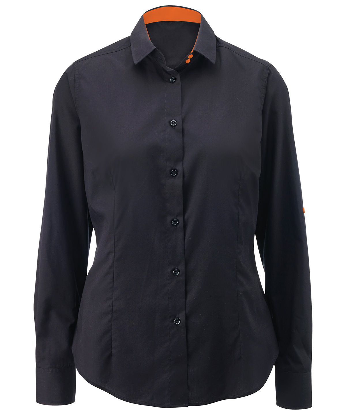 Bolir - Women's White Roll-up Sleeve Shirt (NF521W)