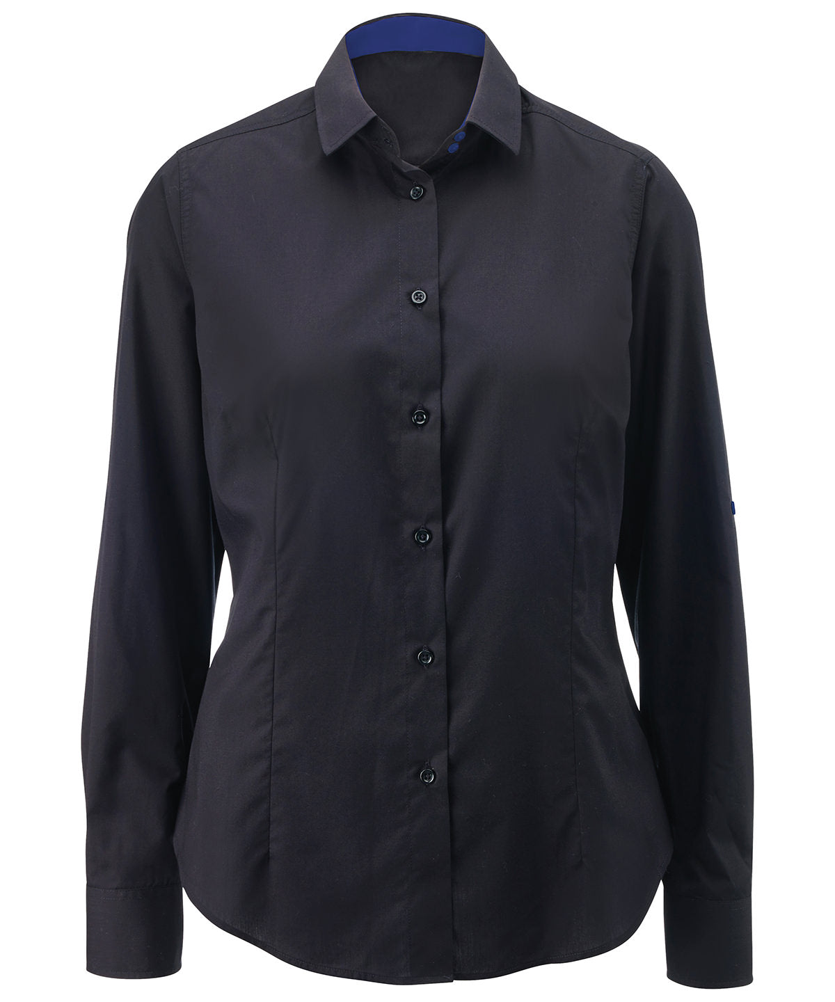 Bolir - Women's White Roll-up Sleeve Shirt (NF521W)