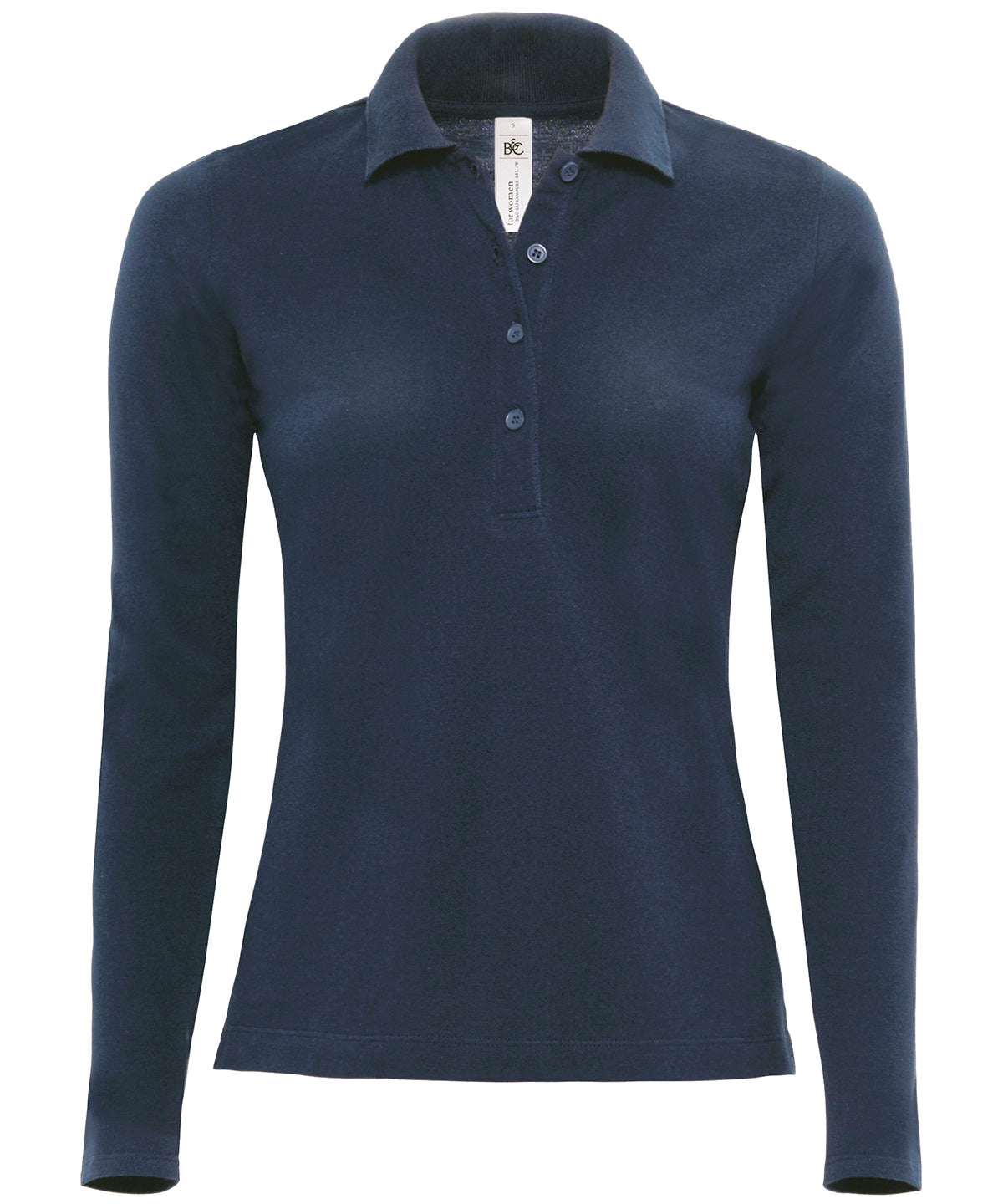Pólóbolir - B&C Safran Pure Long Sleeve /women
