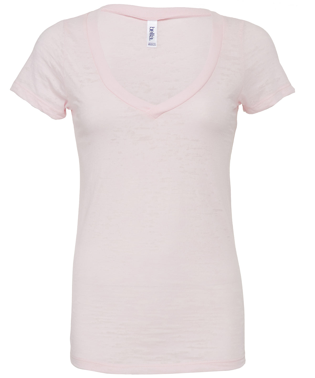 Stuttermabolir - Burnout V-neck T-shirt