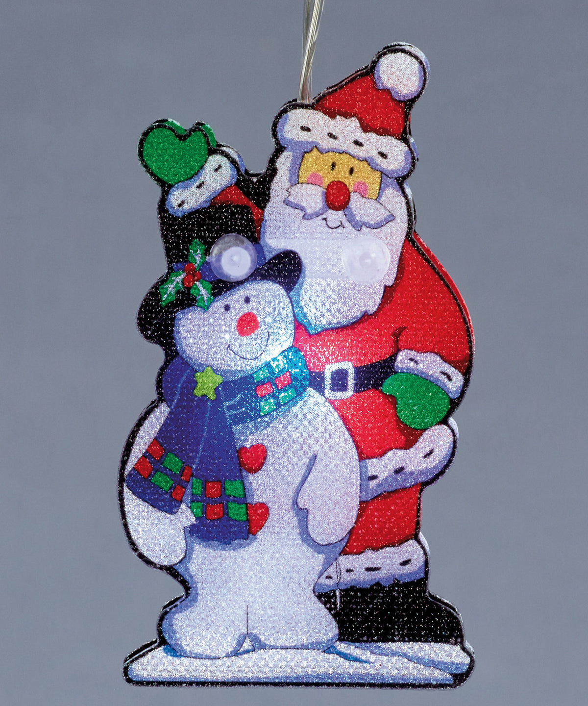 Jólalýsing - 10 Battery Operated Santa And Snowman Lights