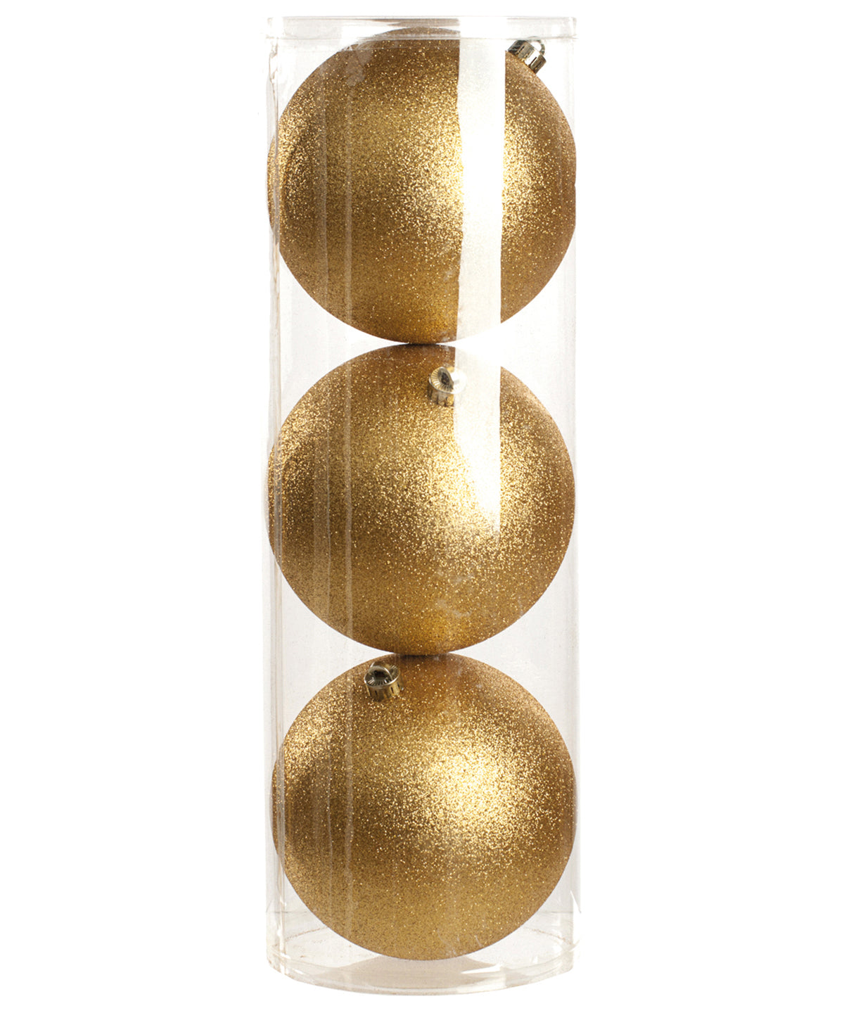 Jólaskraut - 3 X Glitter Balls In Drum