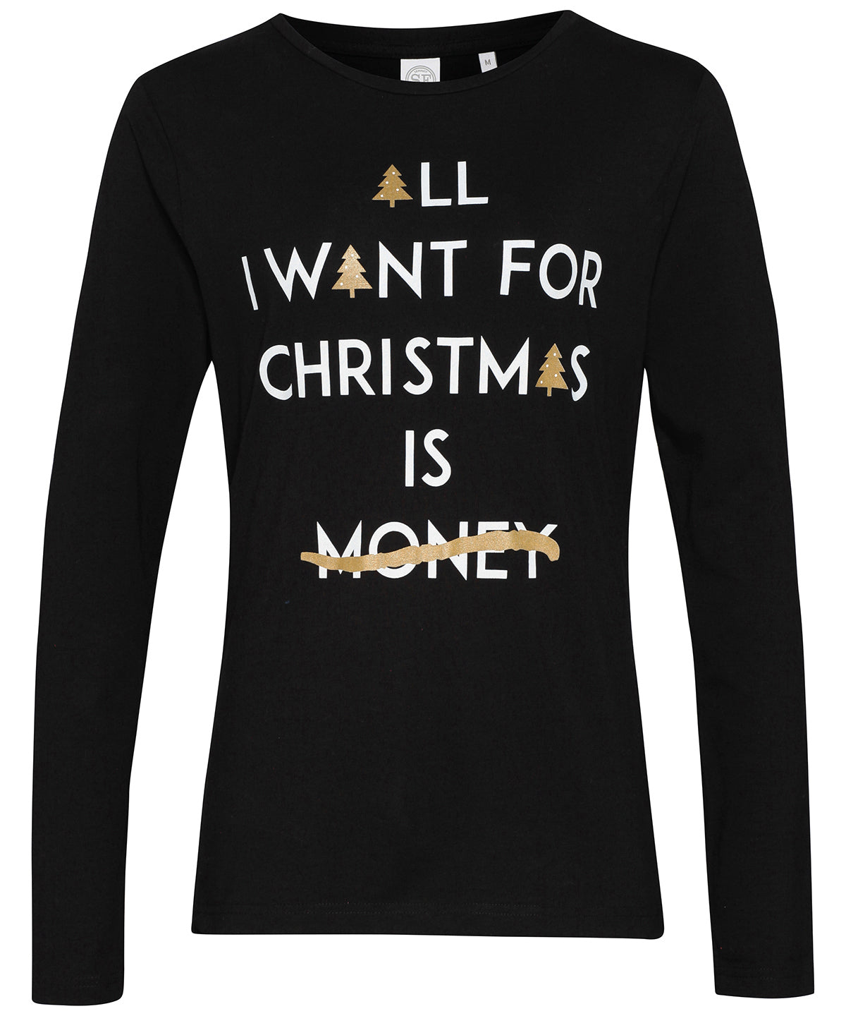 Stuttermabolir - Personalisable "All I Want…" Women's Long Sleeve Tee