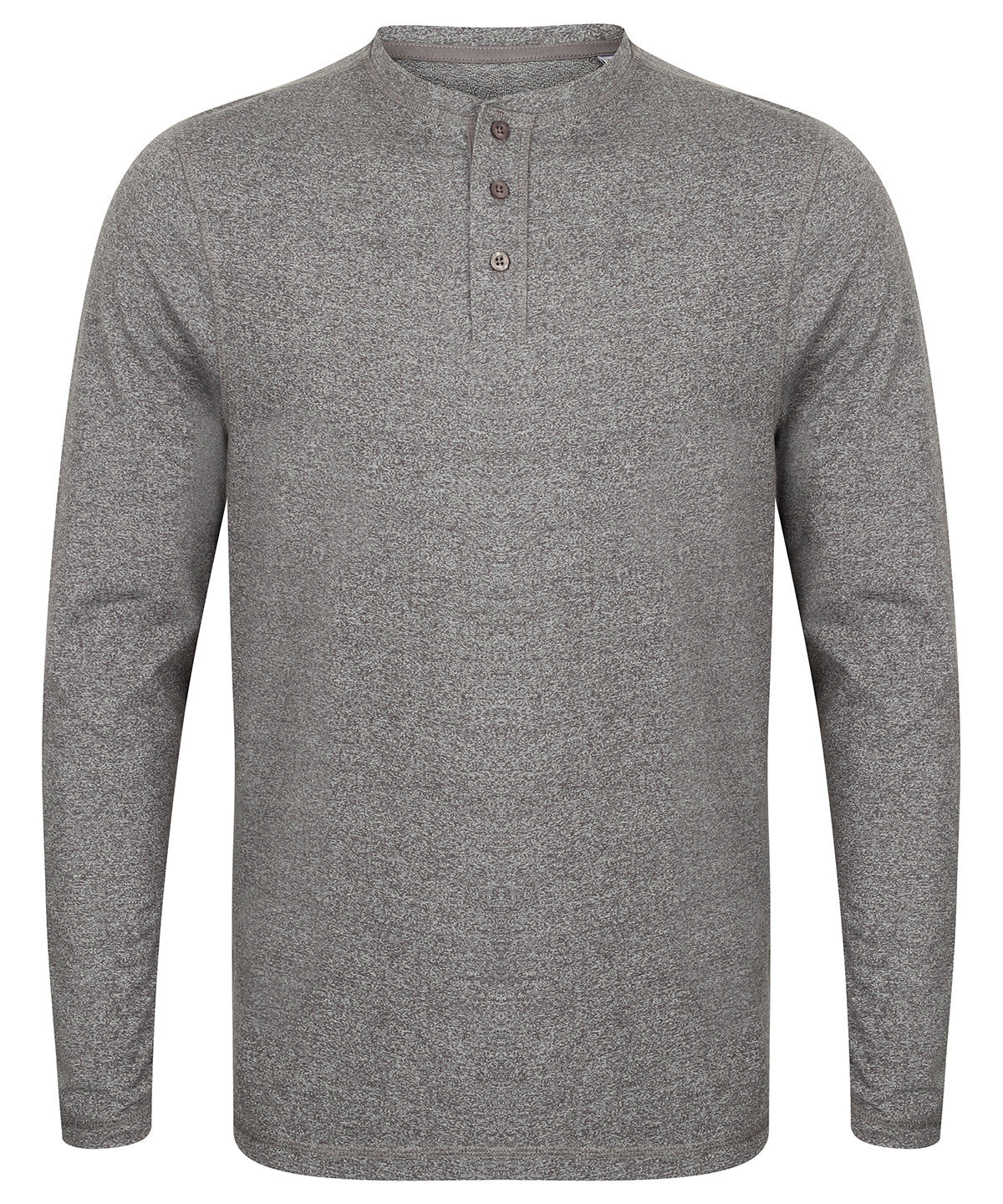 Stuttermabolir - Washed Long Sleeve Henley T