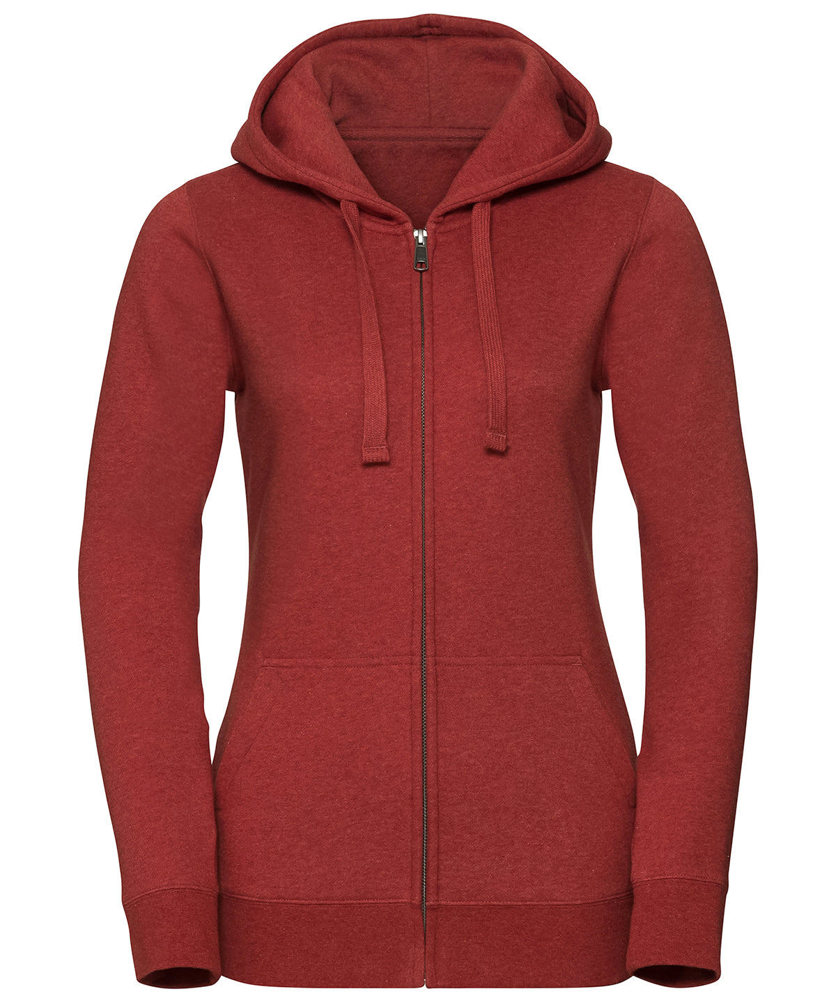 Hettupeysur - Women's Authentic Melange Zipped Hood Sweatshirt