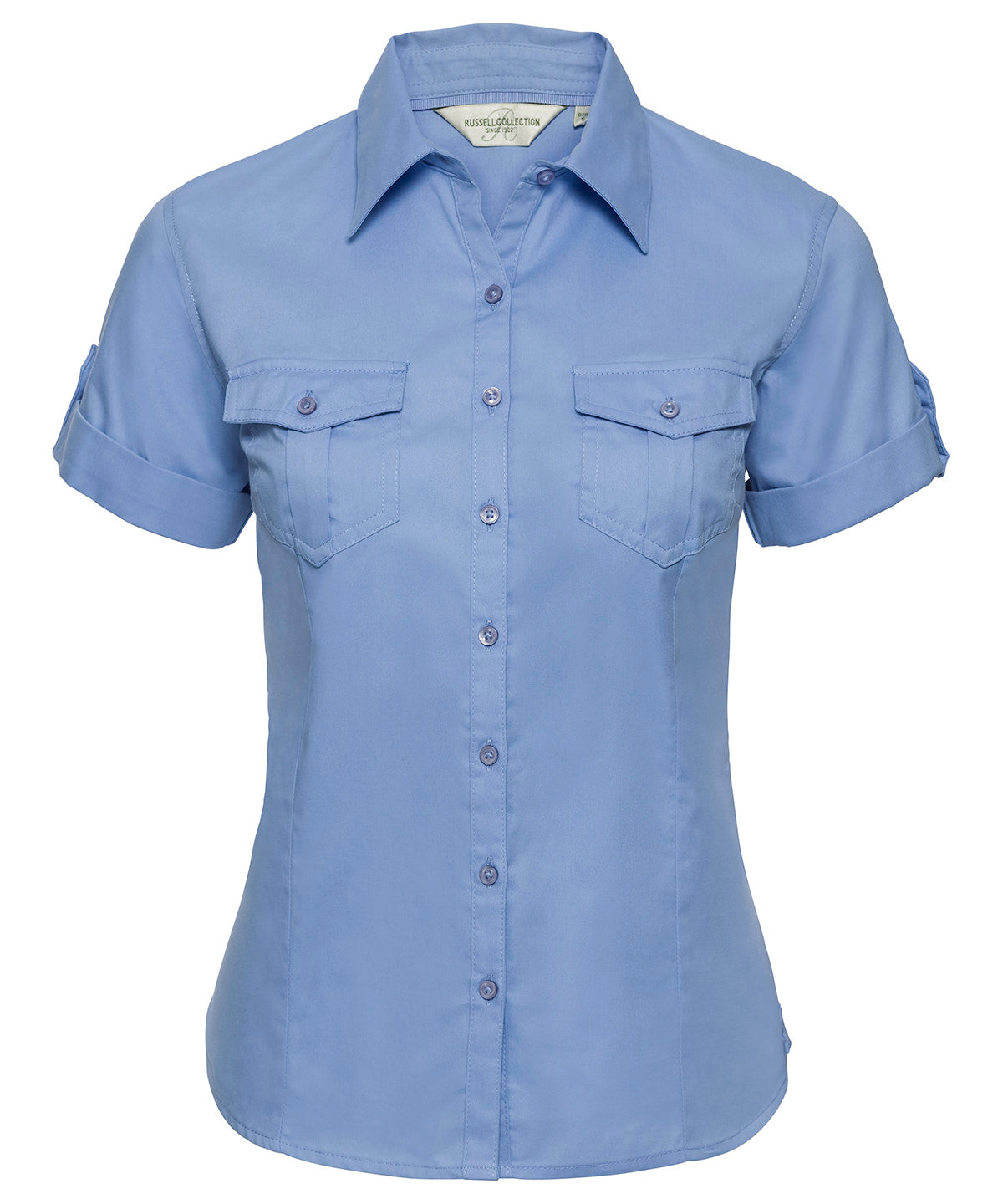 Bolir - Women's Roll-sleeve Short Sleeve Shirt